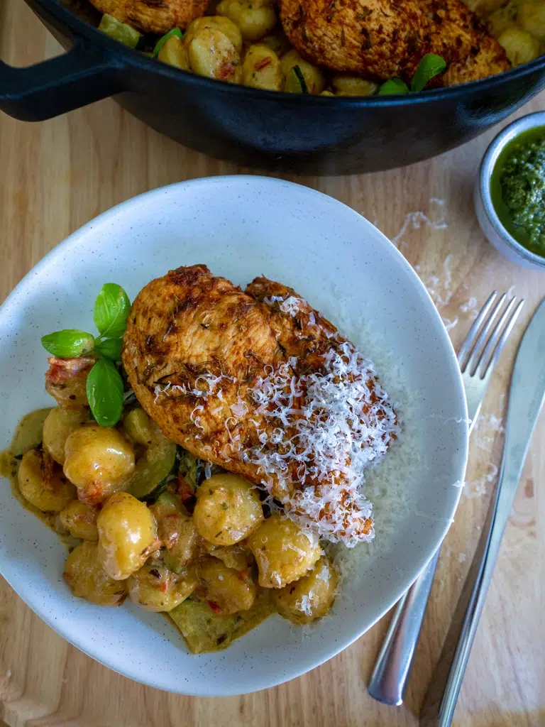 Creamy Chicken Pesto Gnocchi